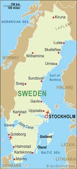 sweden map