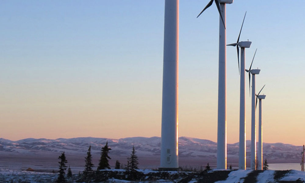 photo of wind turbines